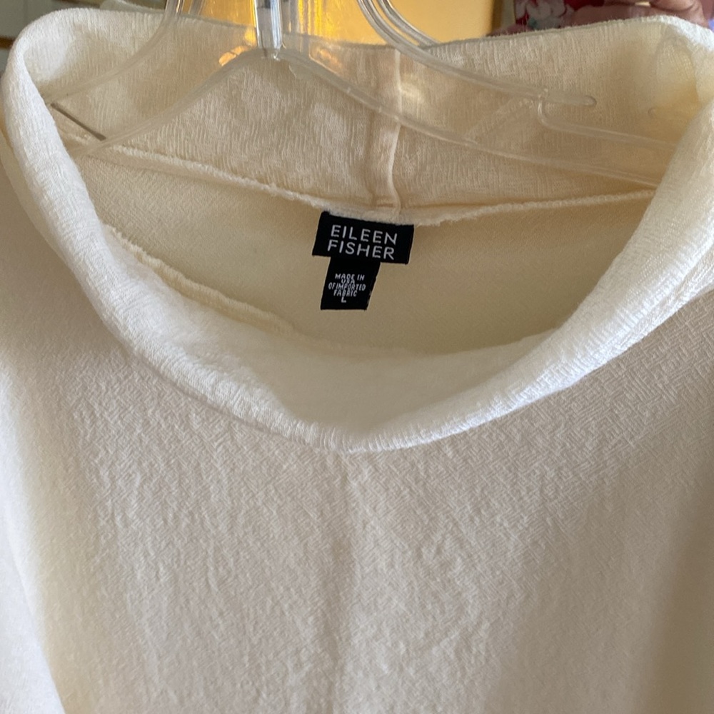 EILEEN FISHER 190% wool Lana oversized shirt - Picture 4 of 12